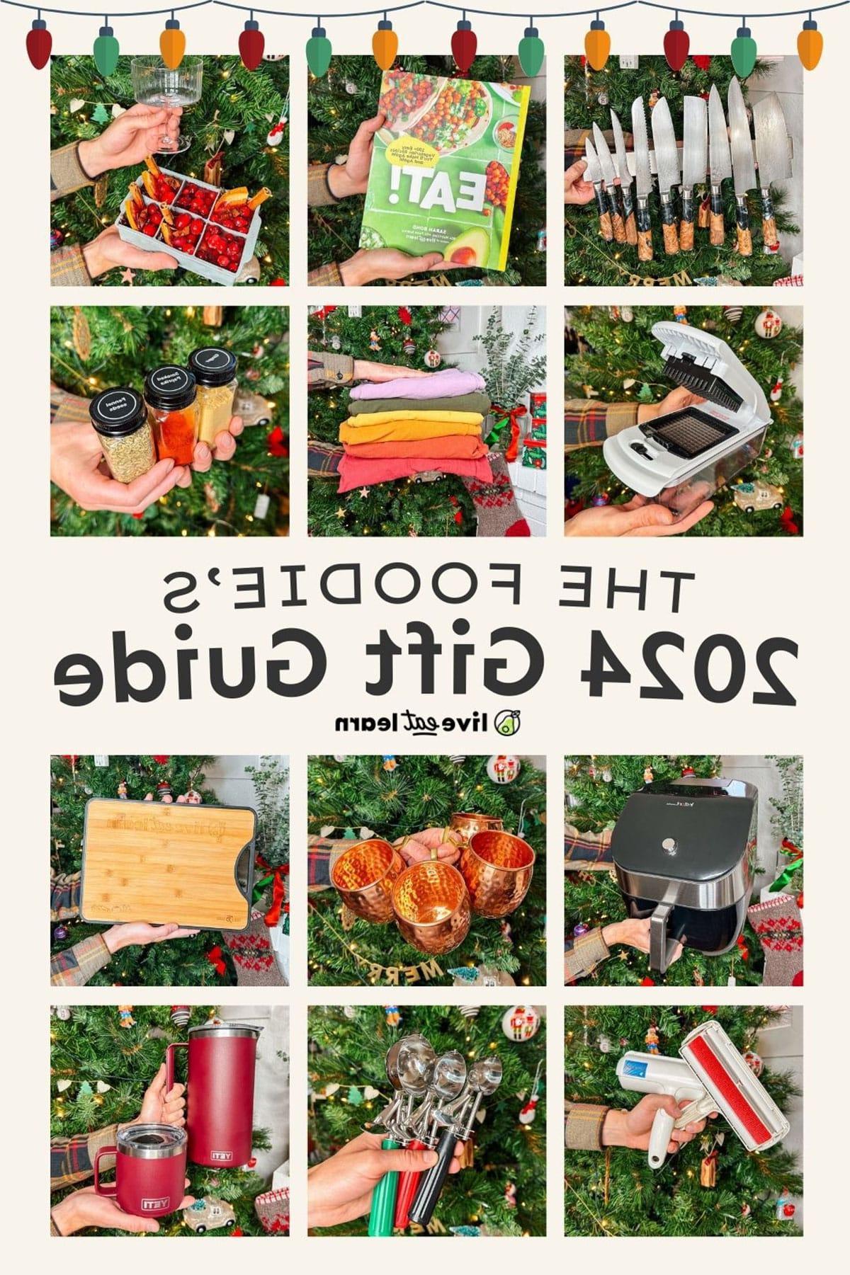 47 Geschenkideen für Feinschmecker 2 Collage mit dem Text 'Der Geschenkeguide für Feinschmecker 2024'.