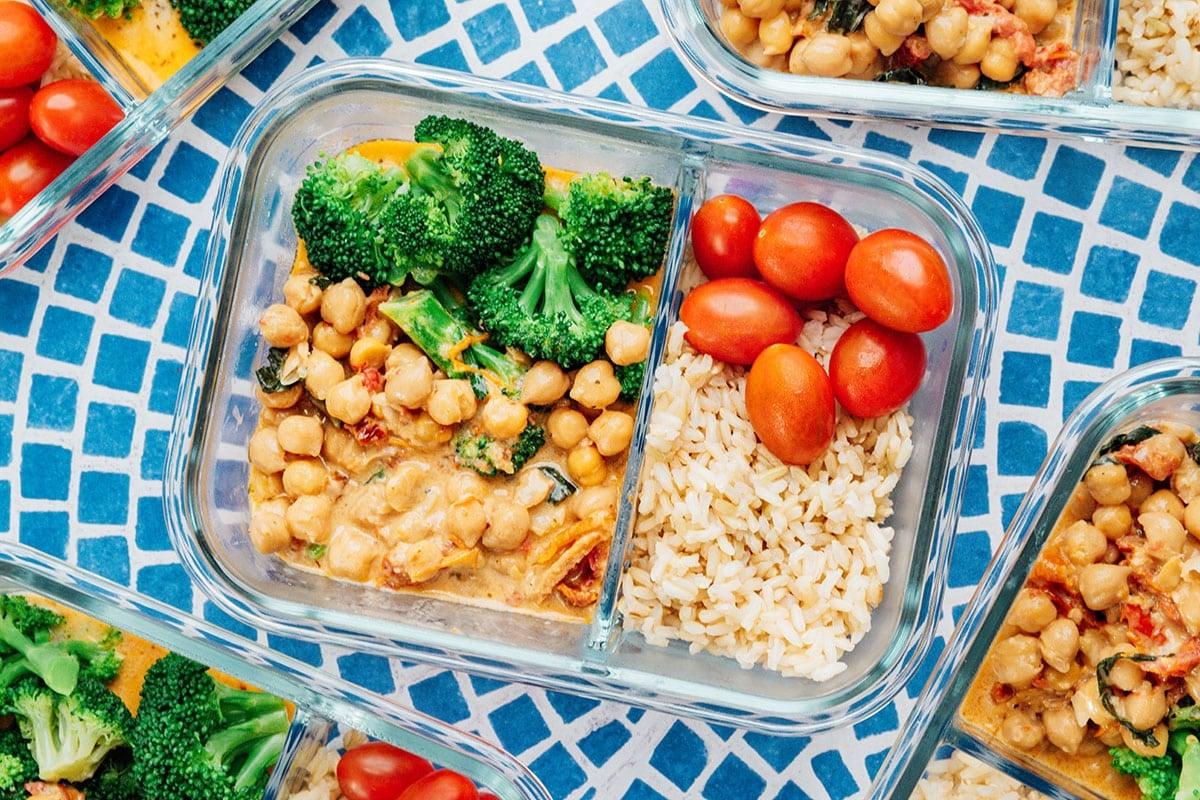 Marry Me Kichererbsen als vegetarisches Meal Prep