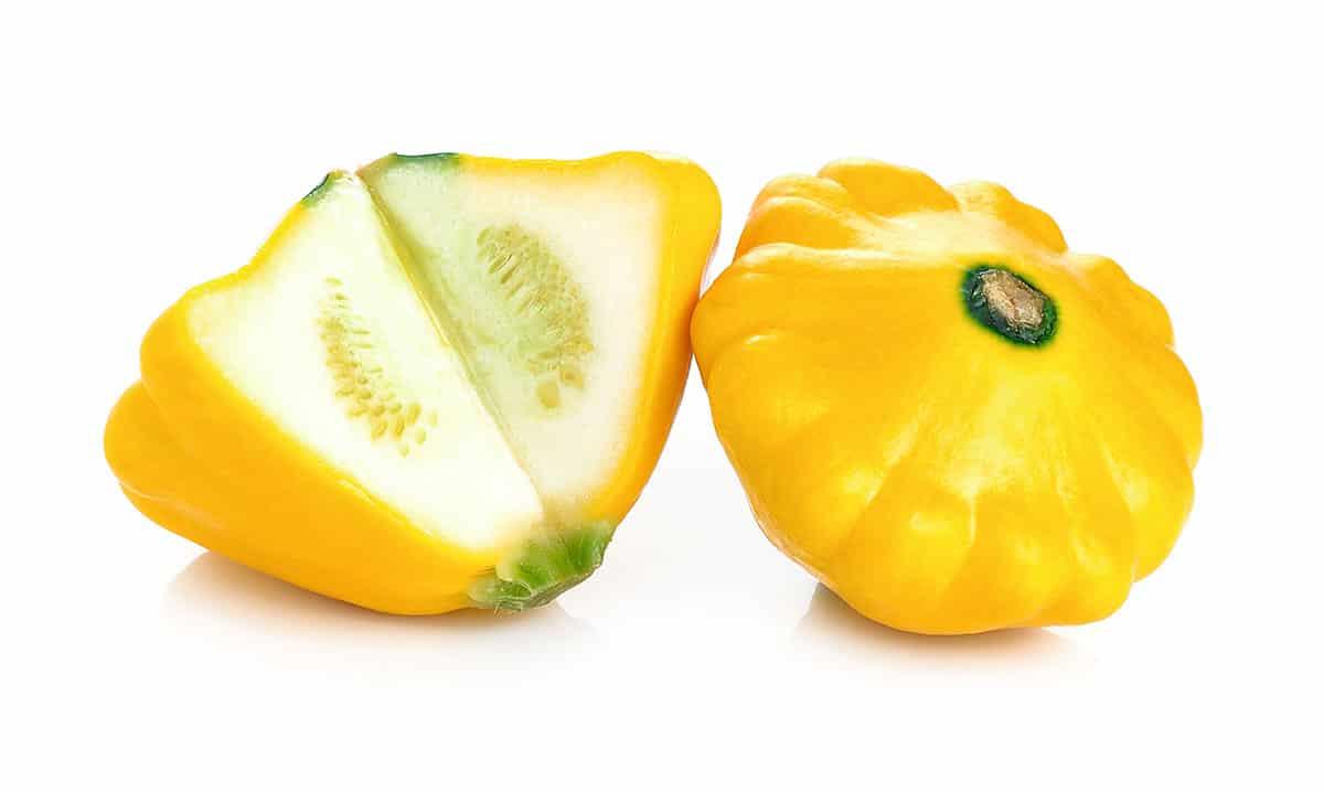 **Gemüseliste: 240 Gemüse von A bis Z** 18 Pattypan-Kürbis.