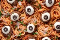 Spooky Meatball Bites