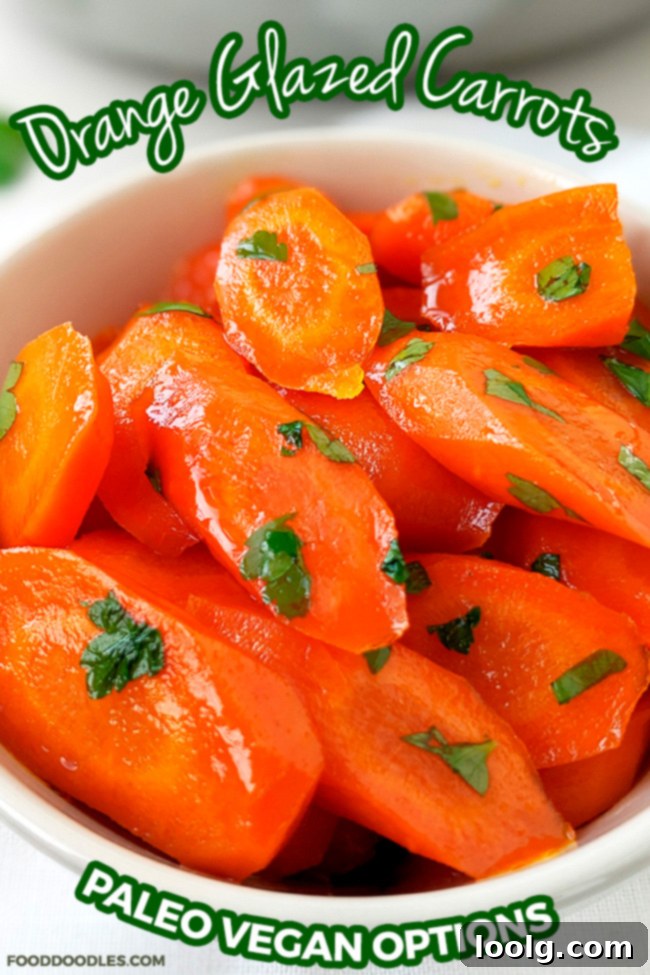 These orange glazed carrots are the perfect side. Fresh carrots are lightly glazed with orange juice, honey and a little butter to make a delicious and healthy side dish! With dairy-free, vegan and paleo options.
