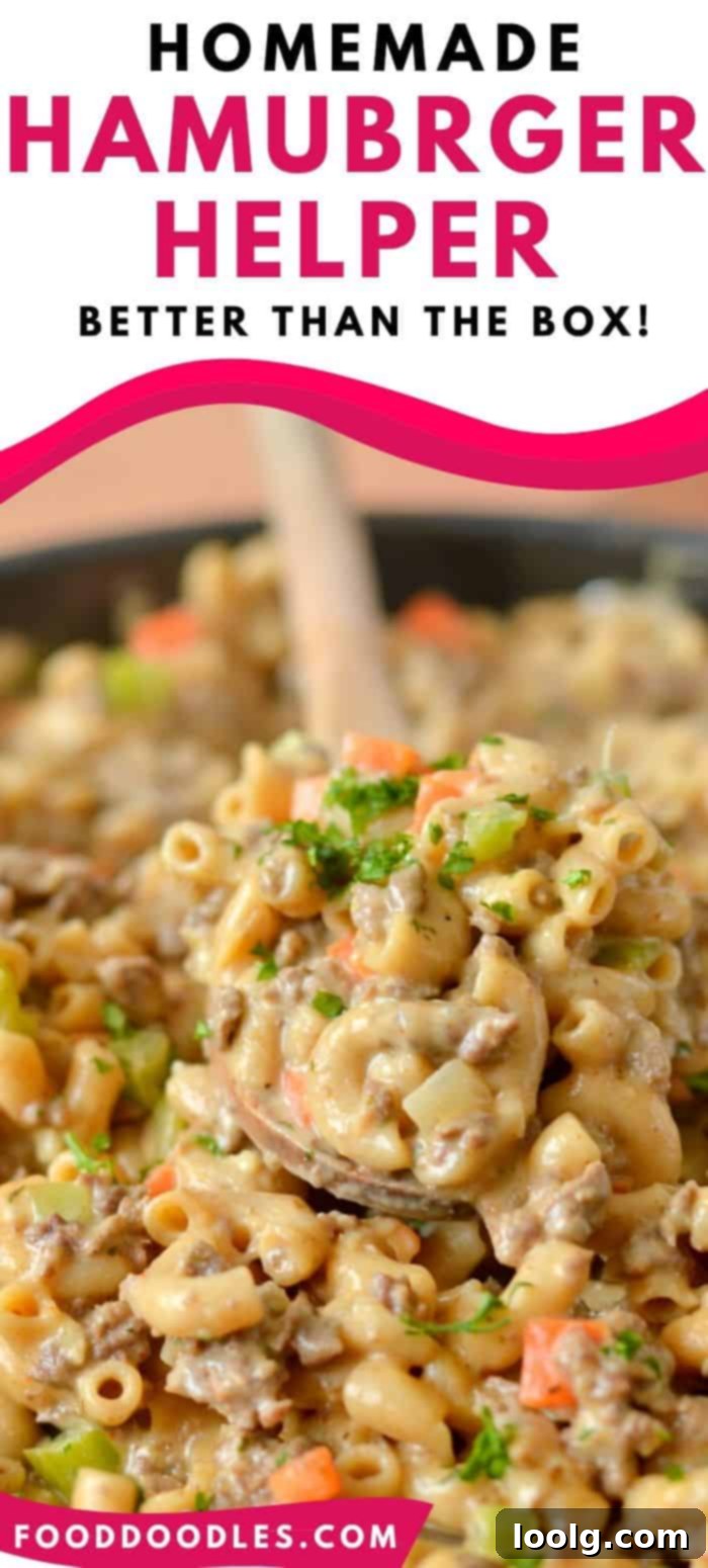 homemade hamburger helper