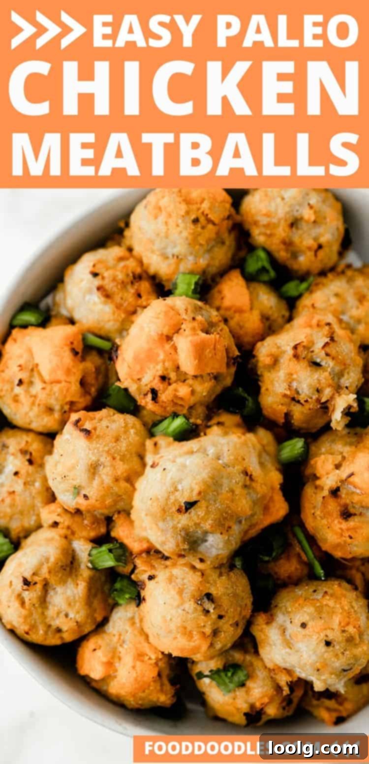 Paleo chicken meatballs
