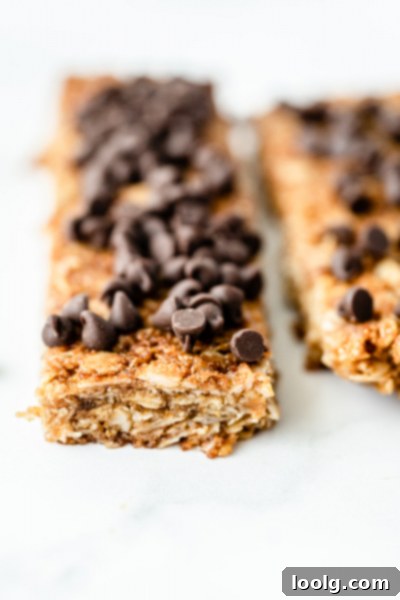 A stack of golden brown nut-free granola bars, ready to be enjoyed.