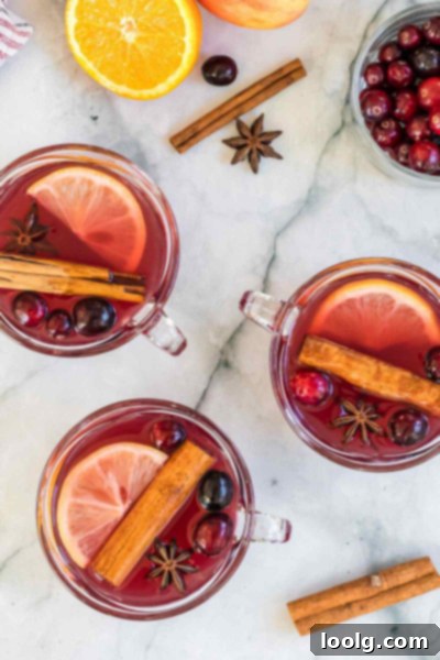 3 glasses of Holiday Wassail