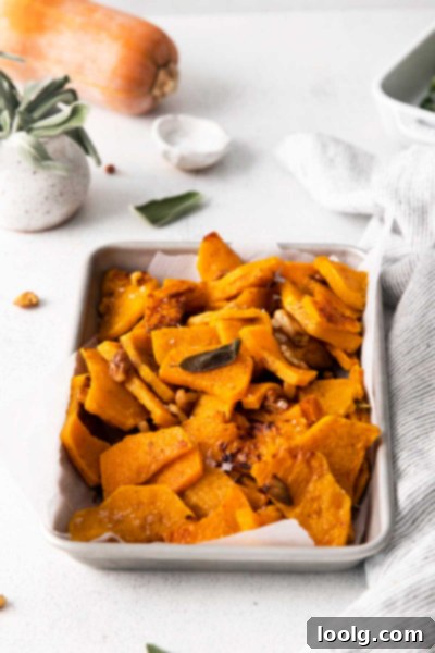 Various images showcasing butternut squash preparation and cooking