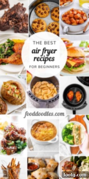 Air fryer and various cooked foods