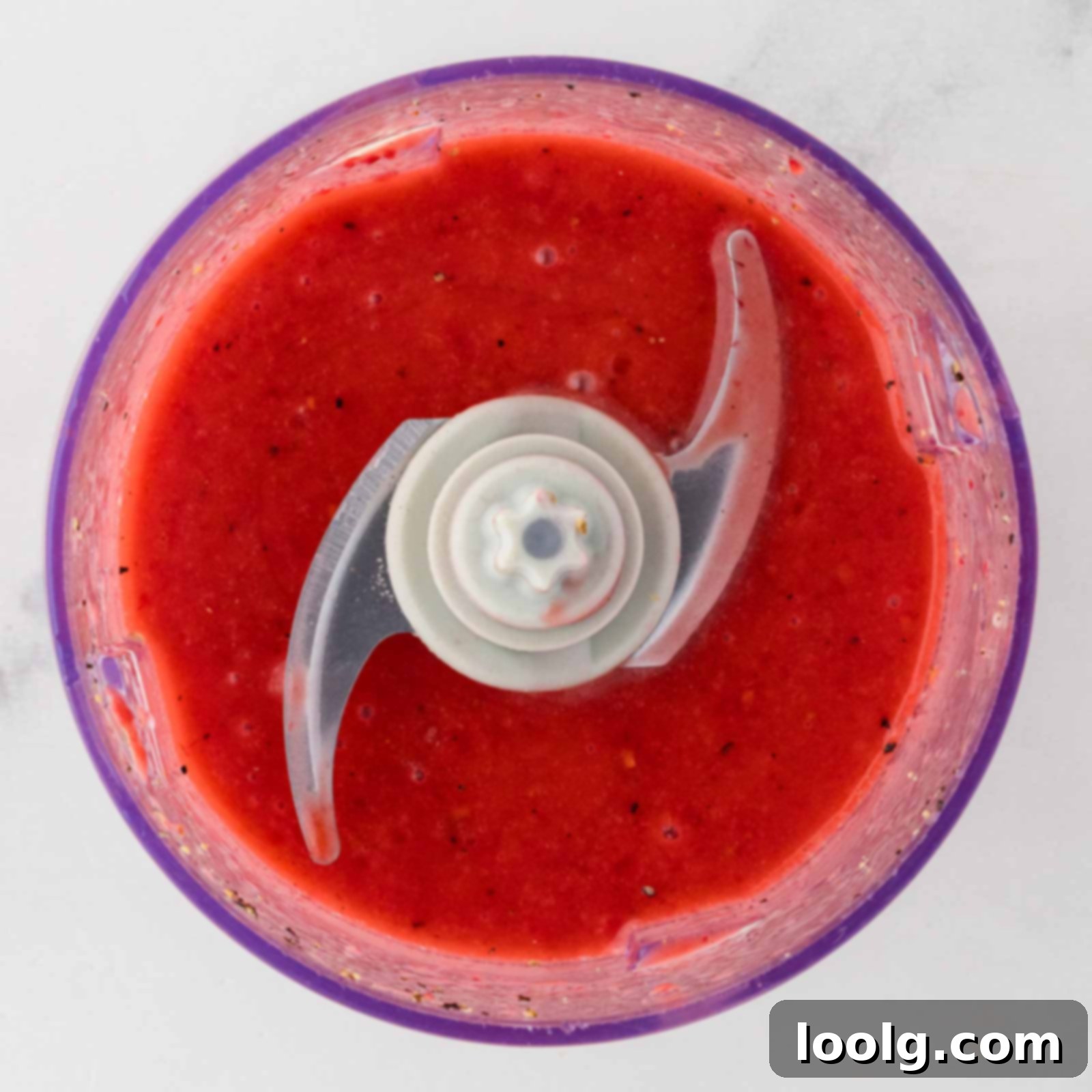 finisher raspberry vinaigrette in a food processor
