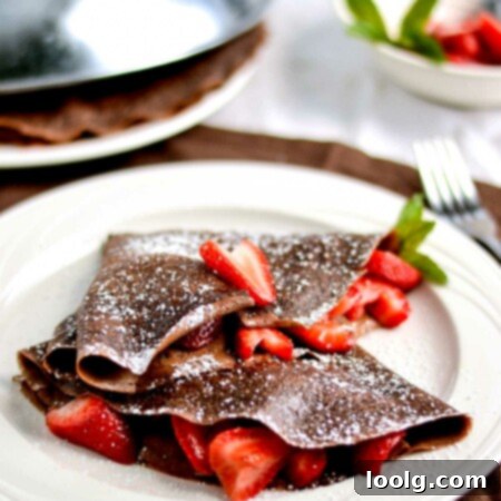 Whole Wheat Chocolate Crepes Recipe