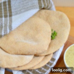 Homemade Whole Grain Spelt Mini Pitas
