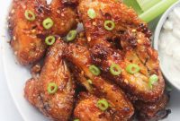 Baked or Air Fried Honey Garlic Wings