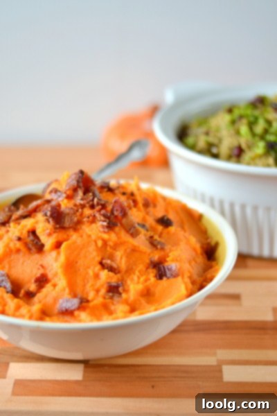 Sweet Potato Bacon Delight 1 Mashed Sweet Potatoes with Bacon Image
