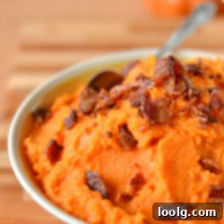 Sweet Potato Bacon Delight 2 Mashed Sweet Potatoes with Bacon Recipe Image