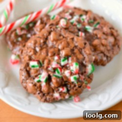 Melty Mint Chocolate Cookies - Gluten, Grain, Dairy-Free Delight 1 image of peppermint chocolate puddle cookies