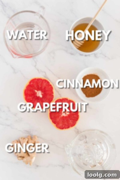Grapefruit Tea for Home Cough Relief 3 Grapefruit Tea Ingredients