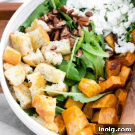 Goat Cheese Sweet Potato Medley 6 sweet potato goat cheese salad closeup