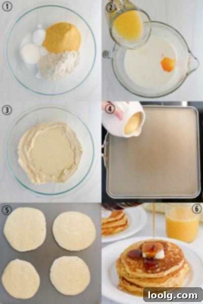 Golden Cornbread Pancakes 7 How to make cornbread pancakes