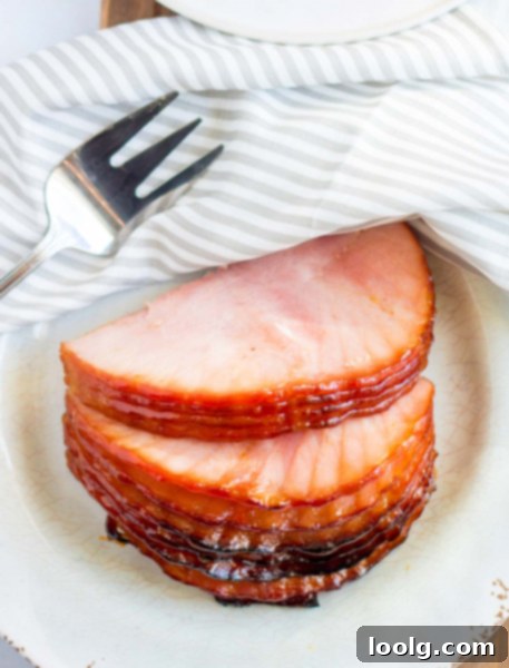 Golden Maple Mustard Ham 4 plate of maple mustard ham