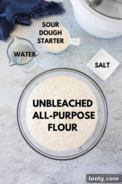 Slow Rise Sourdough Perfection 4 ingredients for overnight sourdough