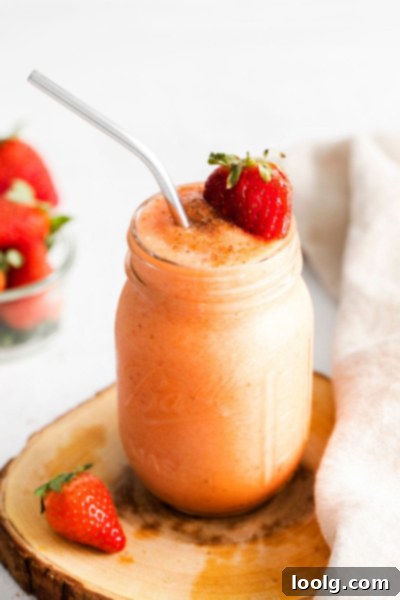 Tropical Mango Strawberry Banana Smoothie 2 glass of Mango Strawberry Banana Smoothie on board