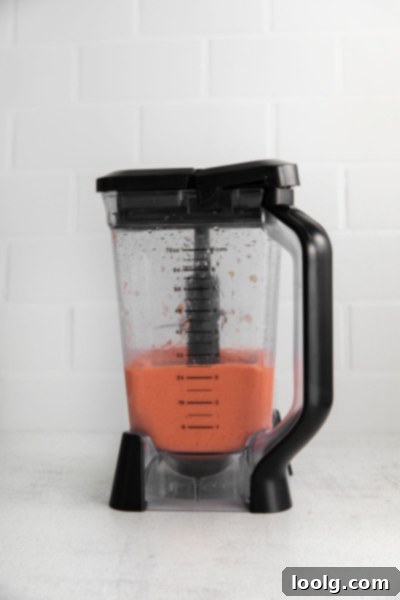 Tropical Mango Strawberry Banana Smoothie 3 blended up Mango Strawberry Banana Smoothie
