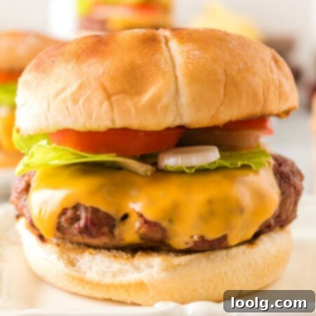 Smoky Burger Perfection 8 smoked burger in bun