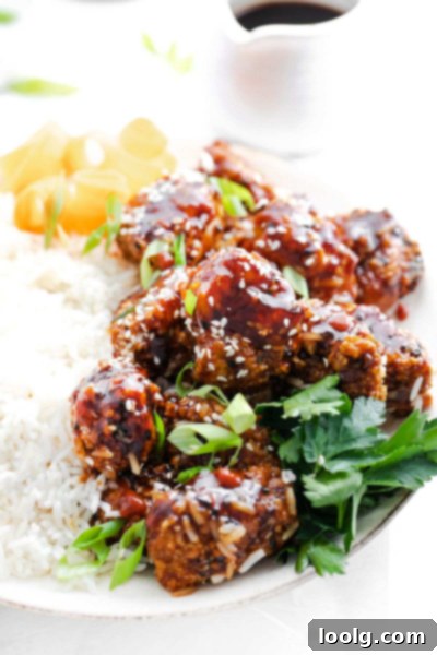 Crispy Air Fryer Teriyaki Chicken 2 air fryer teriyaki chicken on top of rice