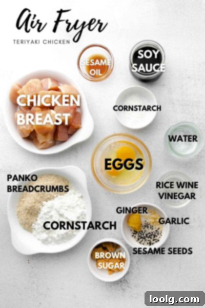 Crispy Air Fryer Teriyaki Chicken 3 ingredients for air fryer teriyaki chicken