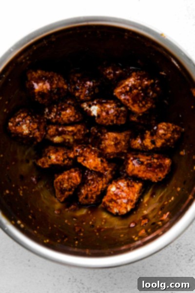 Crispy Air Fryer Teriyaki Chicken 7 air fryer teriyaki chicken coated in sauce
