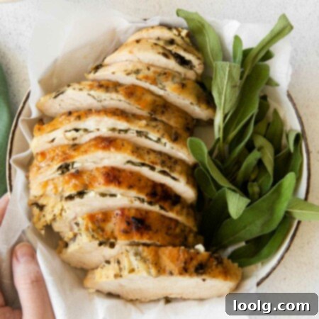 Juicy Instant Pot Turkey Breast 7 hand on plate with turkey