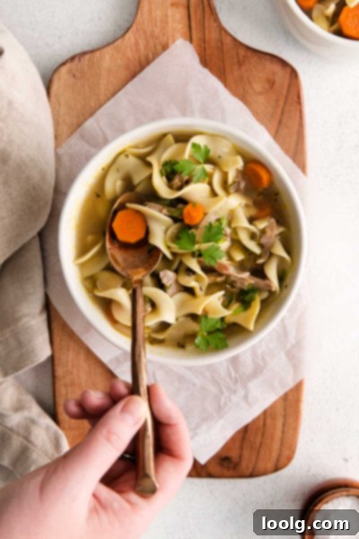 Cozy Instant Pot Turkey Noodle Soup 4 An Instant Pot sitting on a kitchen counter