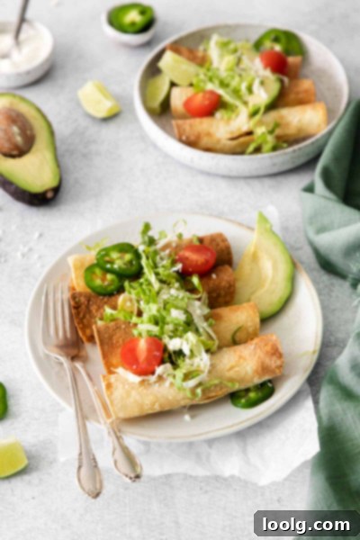 Air-Fried Taquito Perfection 8 Air Fryer Taquitos ready to be served with dipping sauce