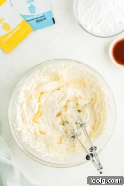 Cream cheese frosting for Frankenstein cupcakes