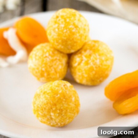 Golden Apricot Coconut Gems 1 Coconut Apricot Bites