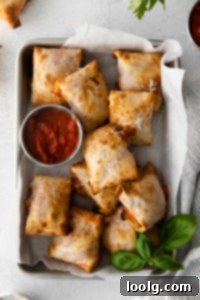 Your Air Fryer Game Day Playbook 9 Overhead shot of a tray of air fryer pizza rolls