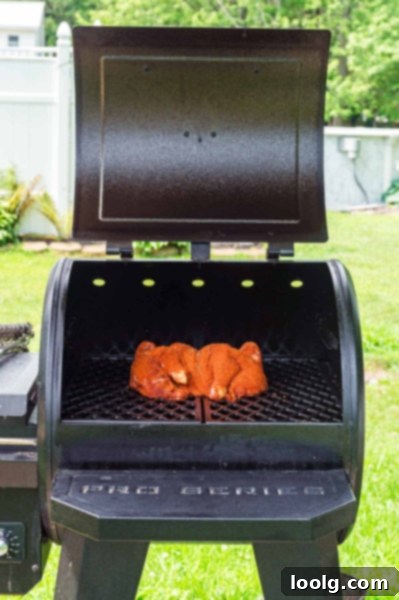 Succulent Smoked Spatchcock 9 Perfectly smoked spatchcock chicken carved and ready to serve