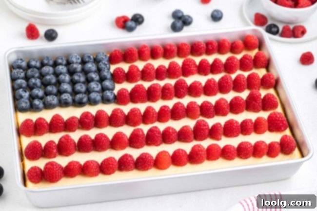 Patriotic Fruit Pizza 14 Red, White, and Blue Cheesecake Bars, another patriotic dessert