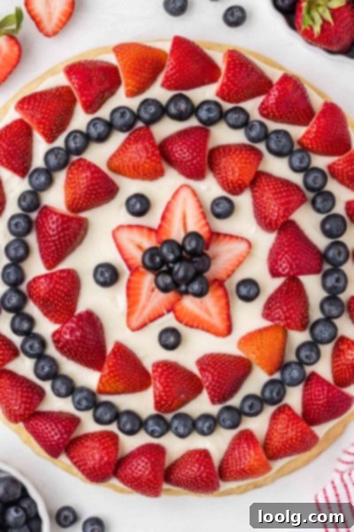 Patriotic Fruit Pizza 9 Assortment of fresh fruits suitable for a fruit pizza