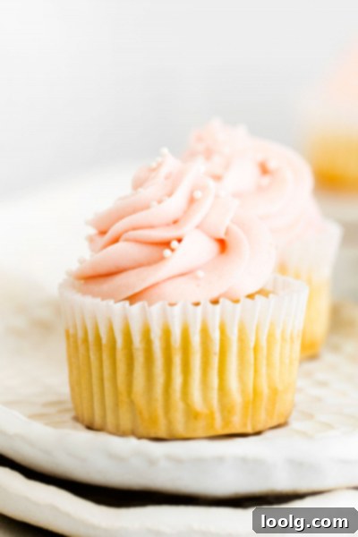 Spring Rhubarb Delights 7 close-up of rhubarb cupcake