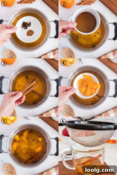 Cozy Spiced Apple Nectar 6 Hot Spiced Apple Cider Process
