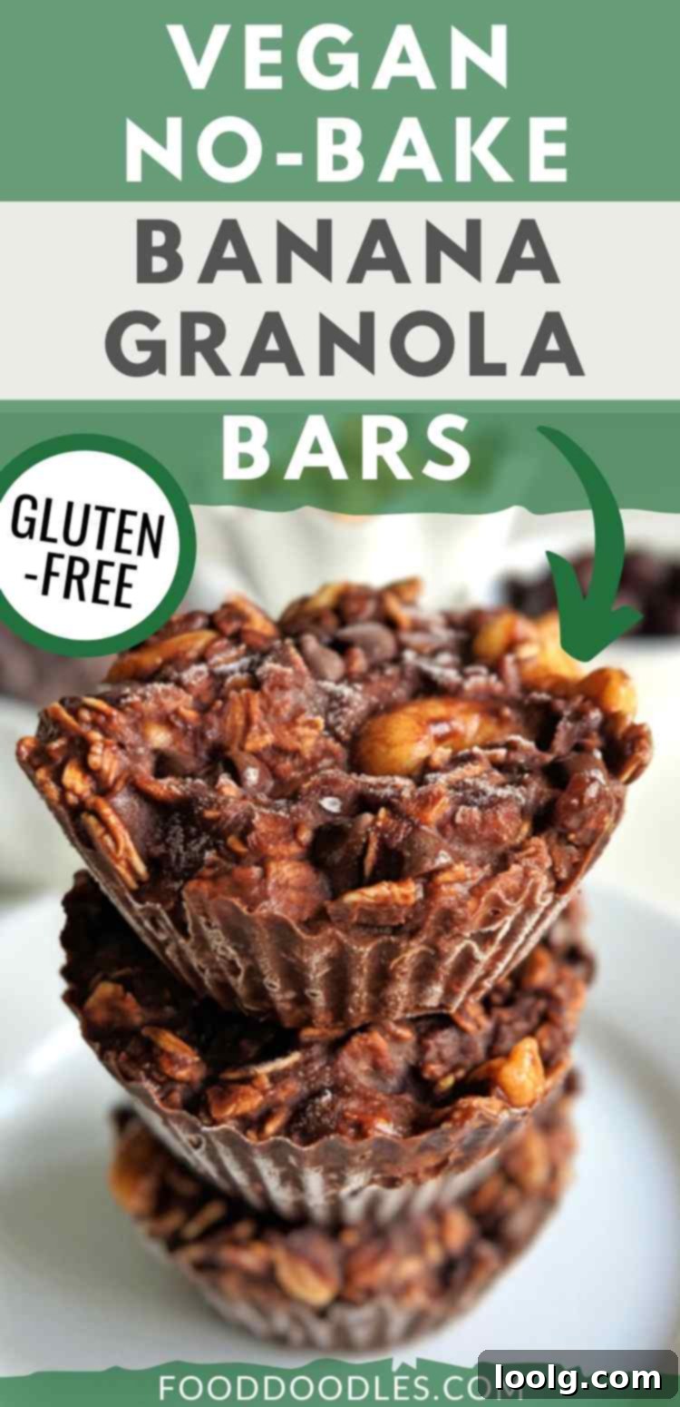 Delicious Banana Granola Bars 1 Delicious No-Bake Banana Granola Bars