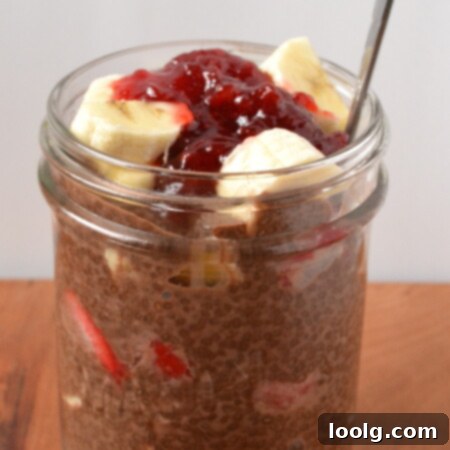 Chocolate Chia Banana Split Stack 1 Chocolate Chia Seed Banana Split Parfait