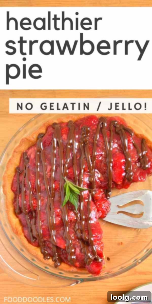 Light & Luscious Strawberry Pie 1 Healthier Fresh Strawberry Pie with a rustic feel