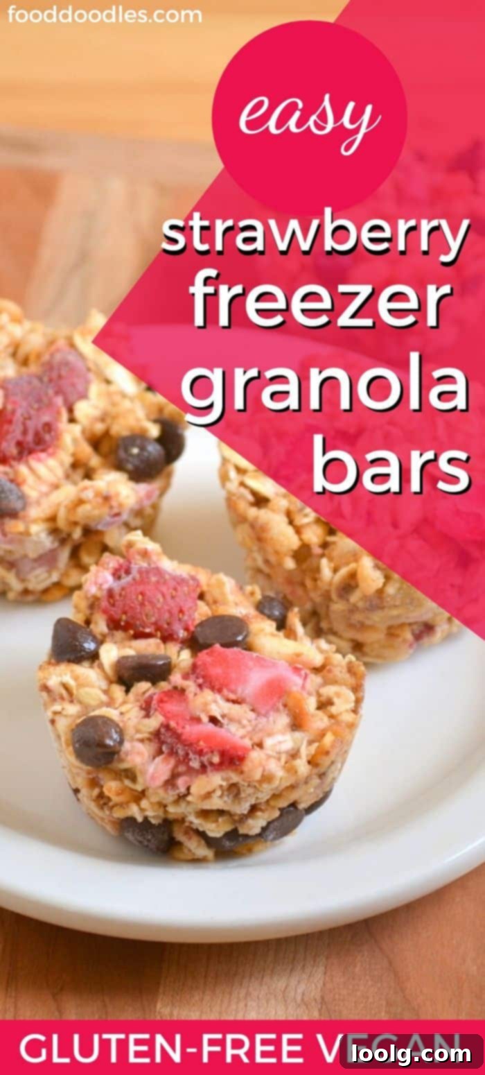Refreshing Strawberry Granola Bars 1 Strawberry Granola Bars (gluten-free, vegan)