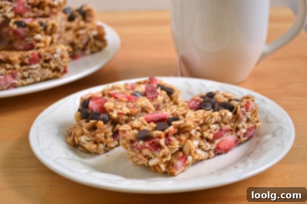 DSC_0082 Close-up of Strawberry Granola Bar texture