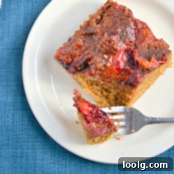 Spiced Plum Caramel Cake 1 Spiced Plum Upside Down Cake, a delicious homemade dessert