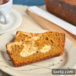 Wholesome Pumpkin Cheesecake Marbled Loaf 1 Whole Wheat Pumpkin Cheesecake Swirl Loaf