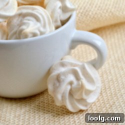 Holiday Eggnog Meringues 2 Eggnog Meringues