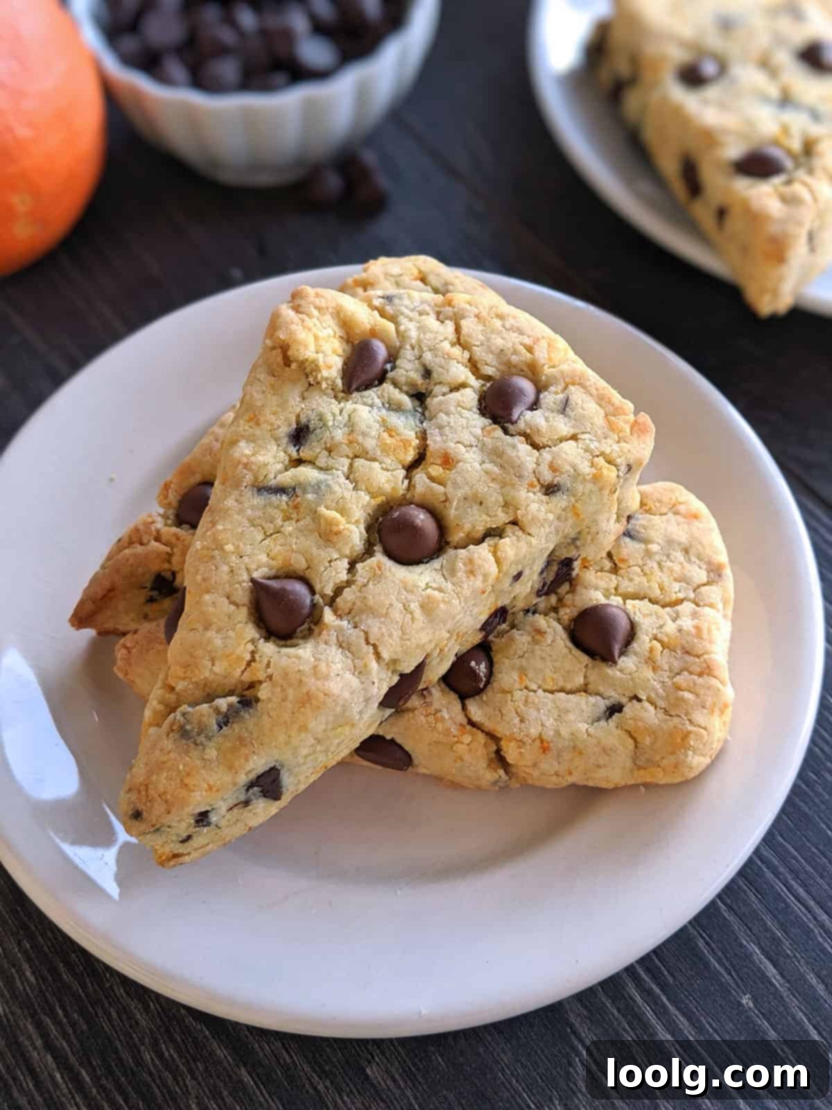 Zesty Chocolate Scone Delight 3 Chocolate Orange Scones (gluten-free, whole wheat, traditional options)