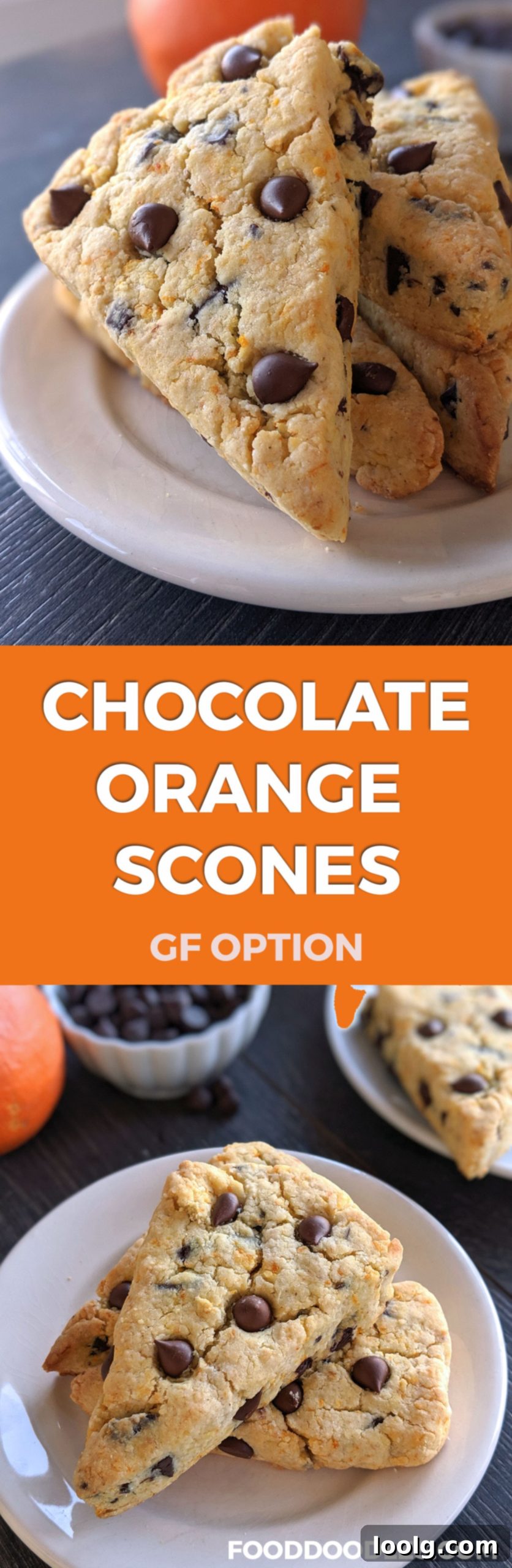 Zesty Chocolate Scone Delight 4 Chocolate Orange Scones